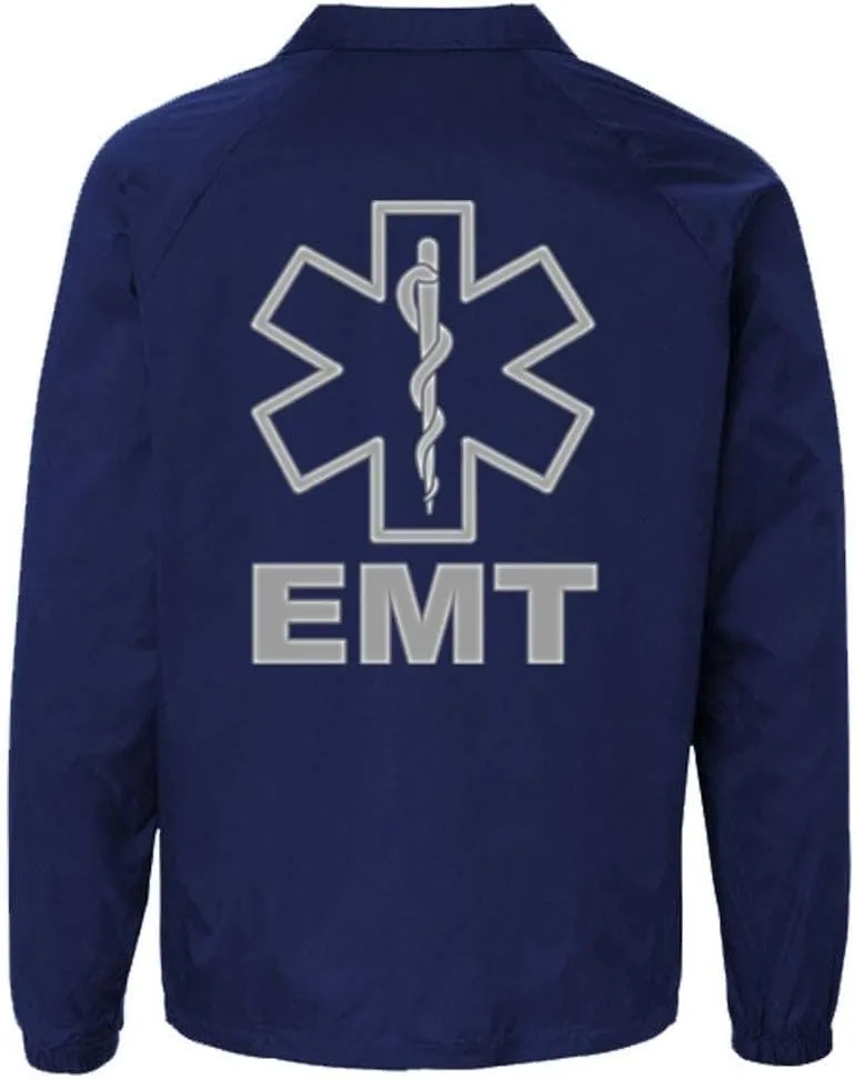Service and First Responders EMT Coaches Jacket Event Staff Mens and Womens Cosplay Windbreaker