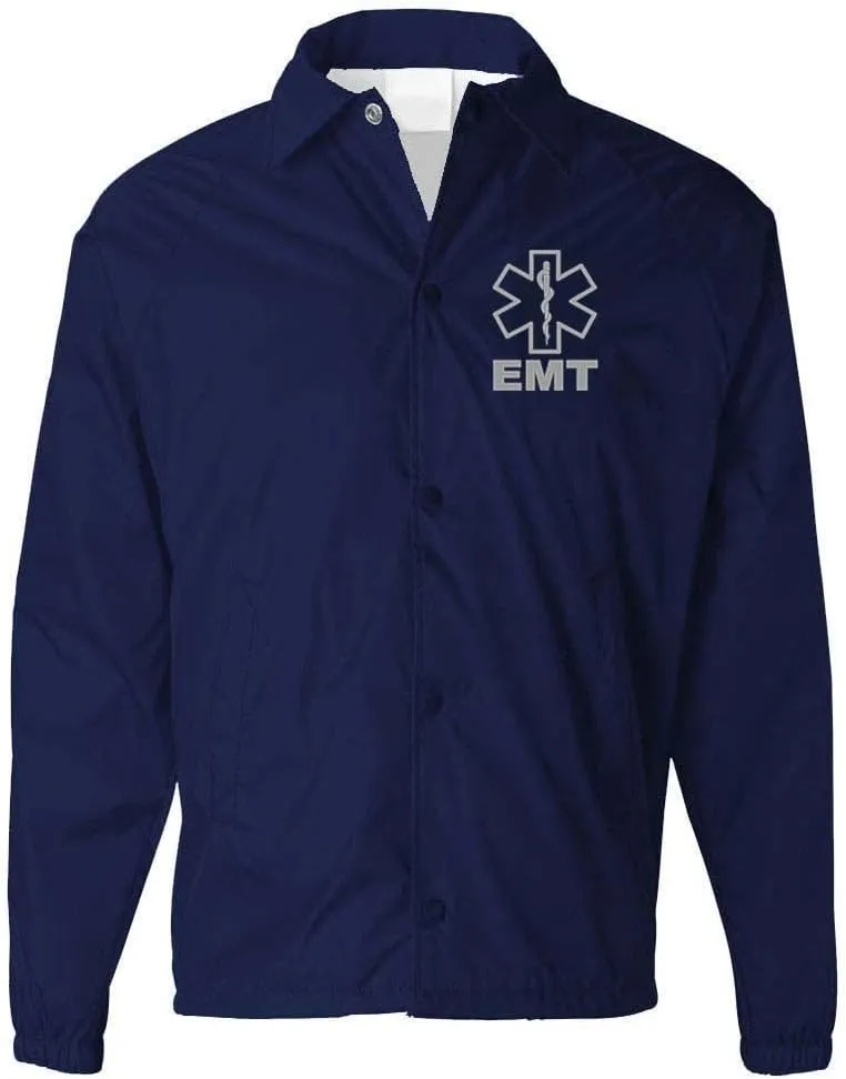Service and First Responders EMT Coaches Jacket Event Staff Mens and Womens Cosplay Windbreaker