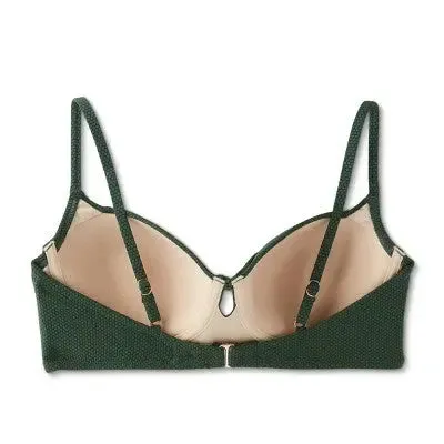 Shade & Shore Women's Tie-Front Bikini Top Swimwear Cutout Swimsuit