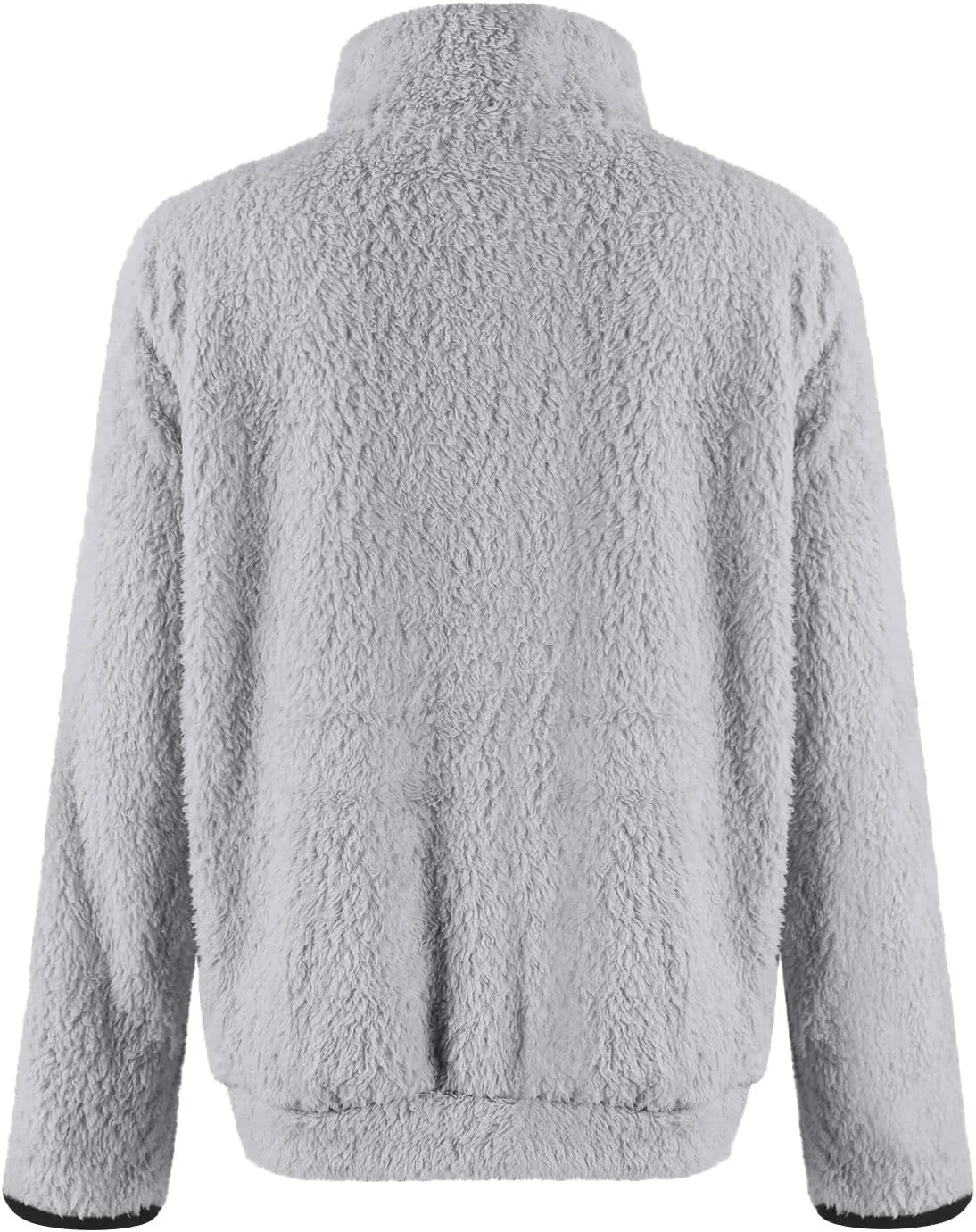 Sherpa Quarter Zip Pullover Women Fleece Lined Half Zip Sweatshirts Winter Warm Sweaters Jacket Coats