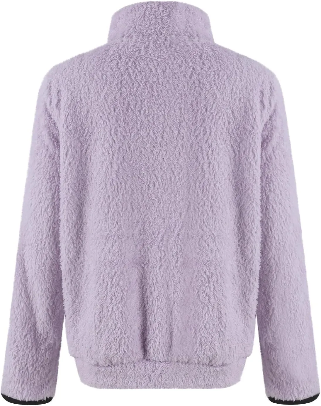 Sherpa Quarter Zip Pullover Women Fleece Lined Half Zip Sweatshirts Winter Warm Sweaters Jacket Coats