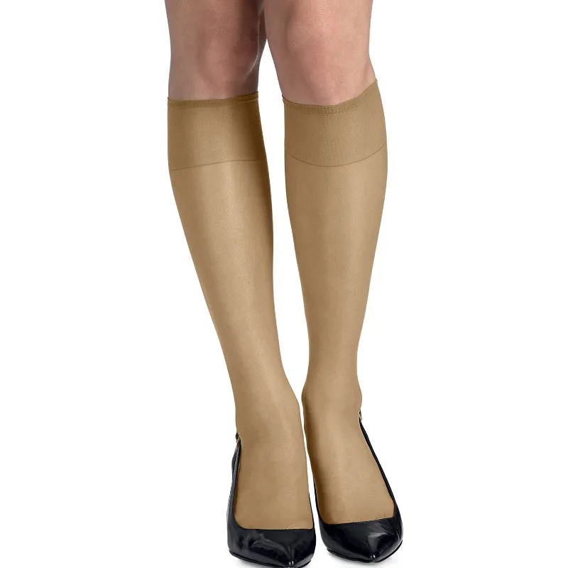 Silk Reflections Women's Knee High Reinforce Toe
