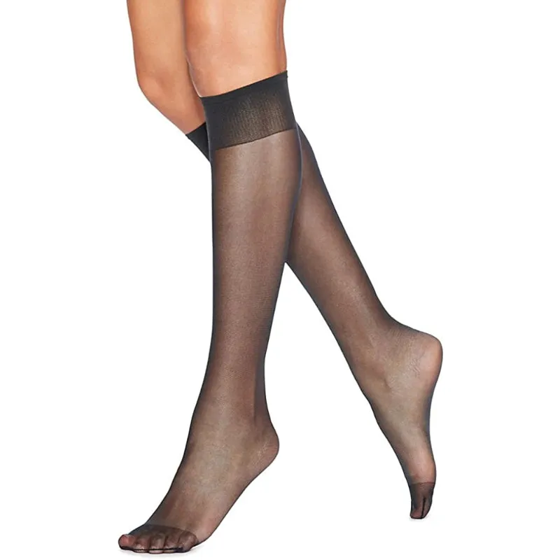Silk Reflections Women's Knee High Reinforce Toe