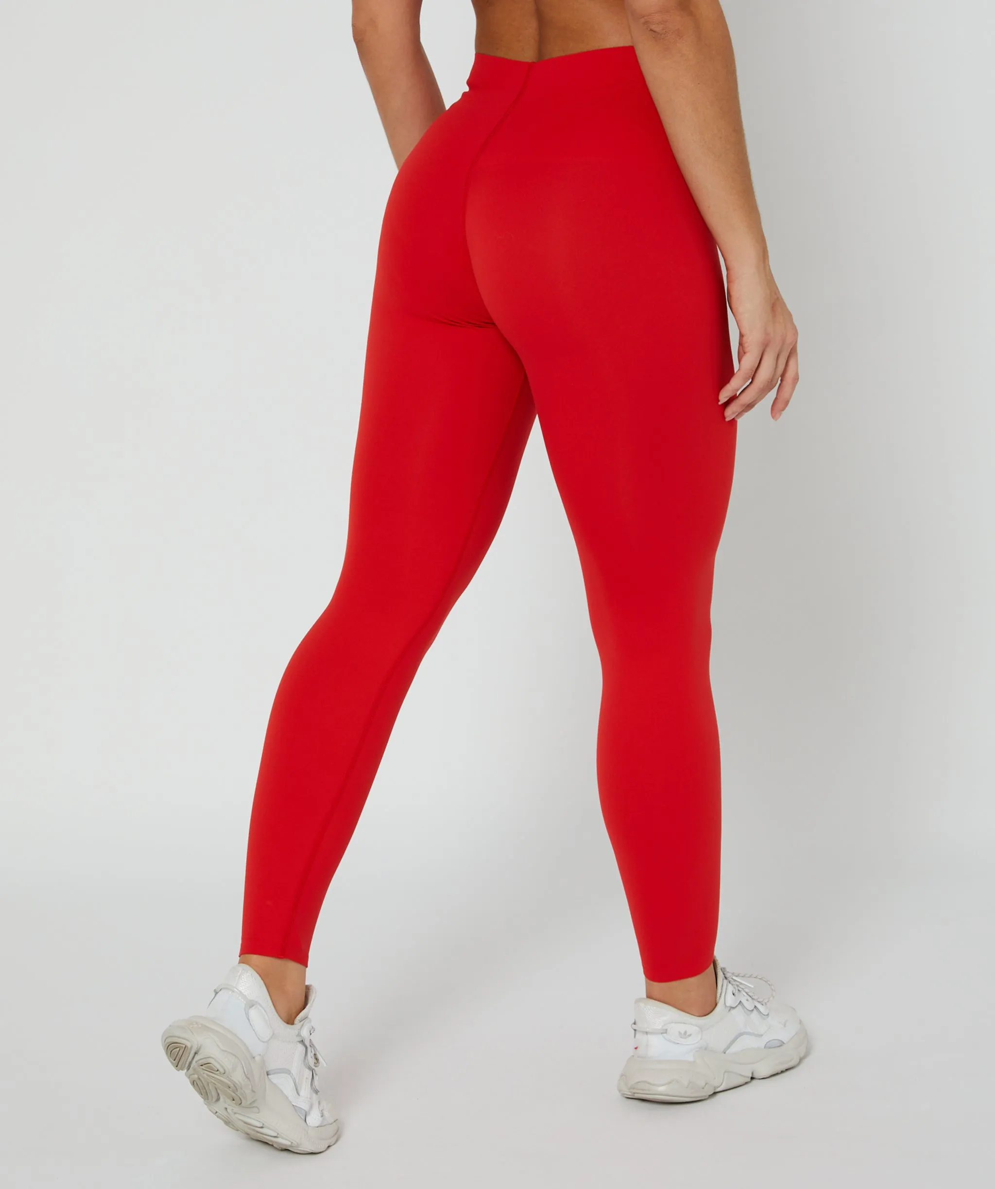 Sleek Leggings Full Length Red
