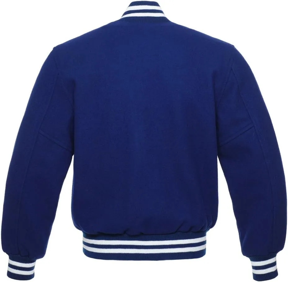 Stewart & Strauss Original All Wool Varsity Letterman Jacket Since 1977 (5 Team Colors) Wool XXS to 6XL,Original