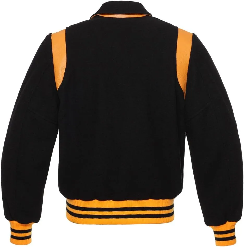 Stewart & Strauss Original Retro Varsity Letterman Jacket Since 1977 (11 Team Colors) Wool & Leather XXS to 6XL,Original