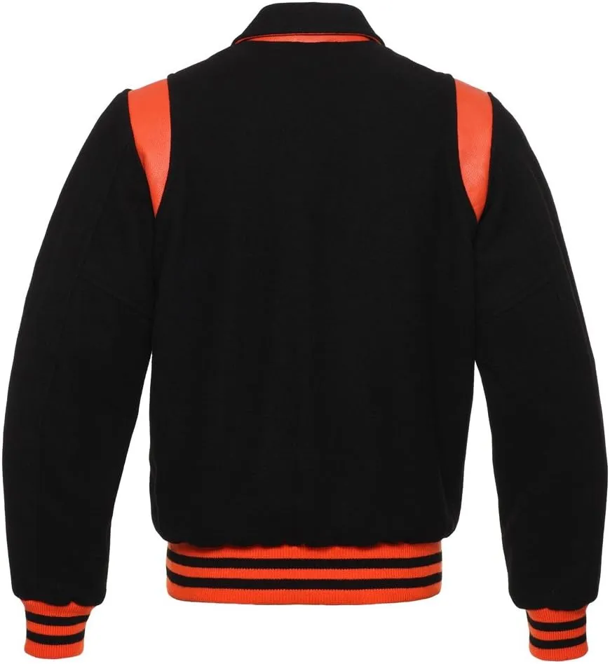 Stewart & Strauss Original Retro Varsity Letterman Jacket Since 1977 (11 Team Colors) Wool & Leather XXS to 6XL,Original