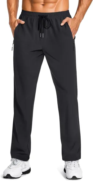 TACVASEN Mens Lightweight Hiking Pants Athletic Casual Quick Dry Stretch Water Resistant Joggers with Pockets Workout Gym