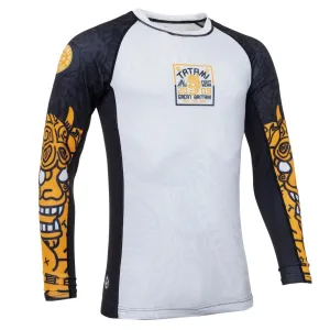 Tatami Serpent Women's Long Sleeve Rash Guard - White/Orange