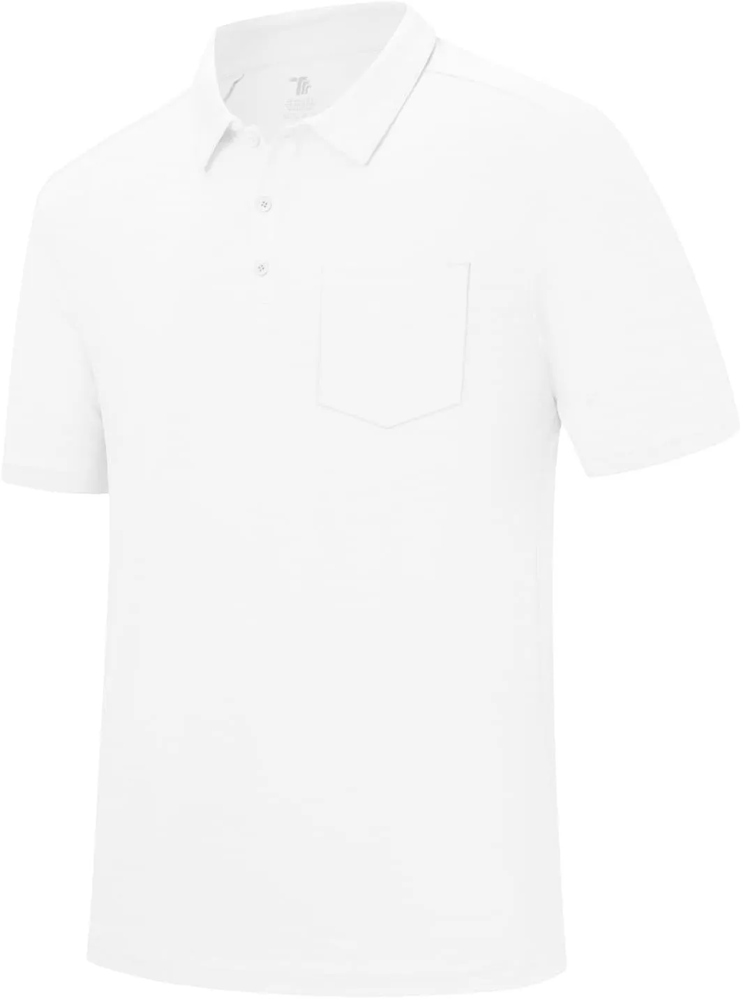 TBMPOY Men's Polo Shirts Short Sleeves with Pocket Lightweight Quick Dry Outdoor Casual Work Golf Sports Shirt