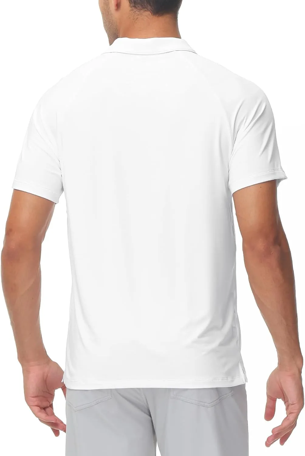 TBMPOY Men's Polo Shirts Short Sleeves with Pocket Lightweight Quick Dry Outdoor Casual Work Golf Sports Shirt