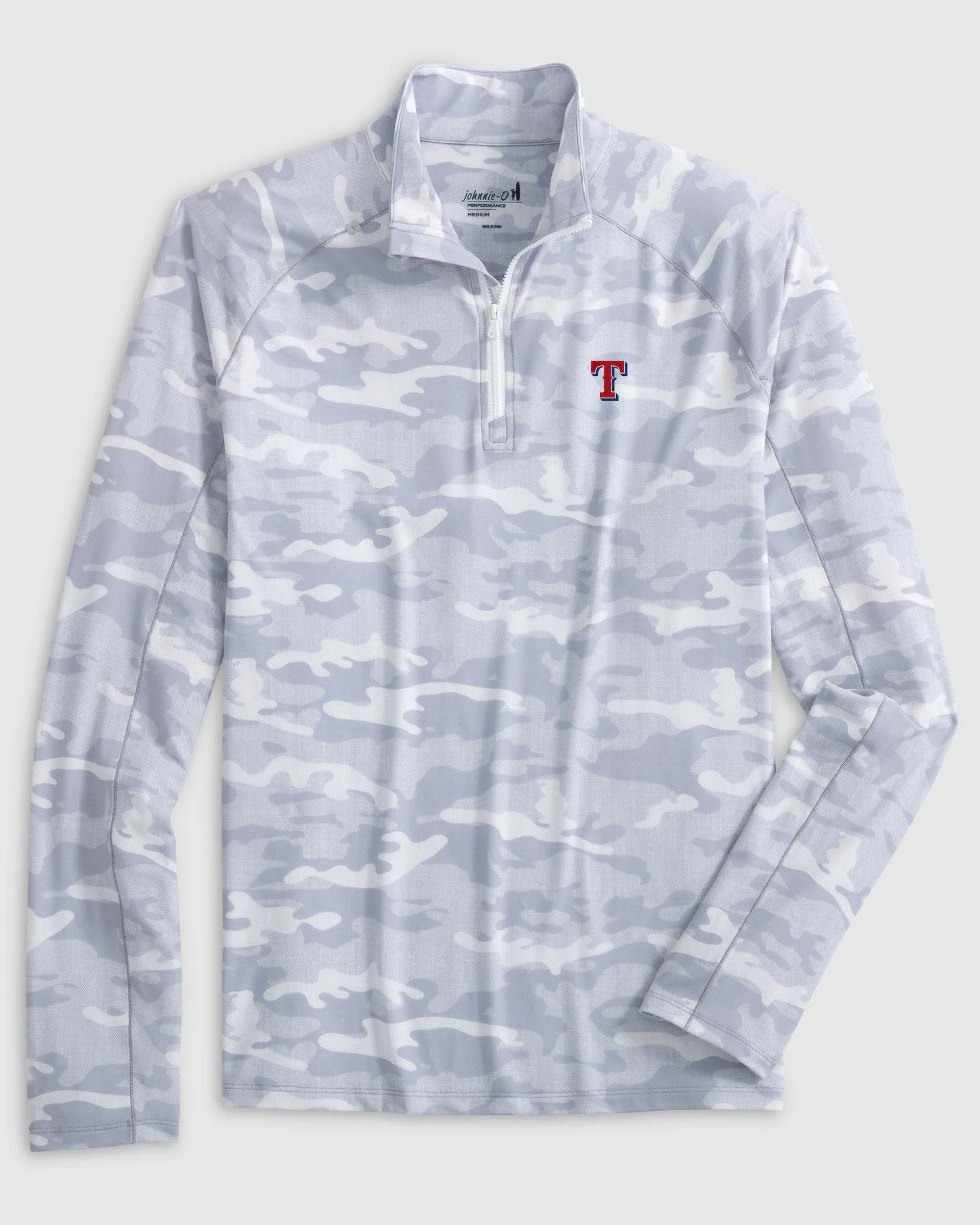 Texas Rangers Patton Performance Camo 1/4-Zip Pullover