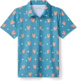 Tipsy Elves Kids and Toddlers Golf Shirts - Athletic Comfort Fit with Quick Dry Material
