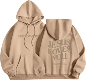 Trust in The Lord Christian Bible Verse Hoodie Jesus Saves Faith Sweatshirt Loose Pullover Harajuku Streetwear