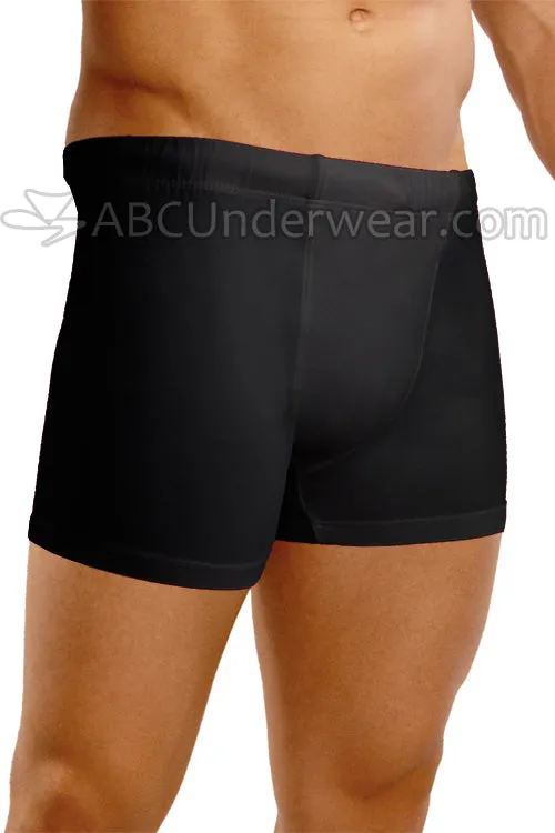 Uzzi Men's Solid Color Swimsuit Trunk