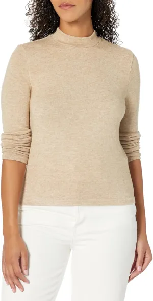 Vince womens Cozy Long Sleeve Mock Nk