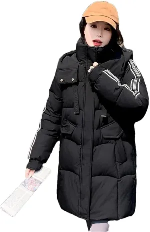 Women Down Cotton Jacket Korean Version Loose Winter Parka Coat Elegant Temperament Cotton Padded Coat