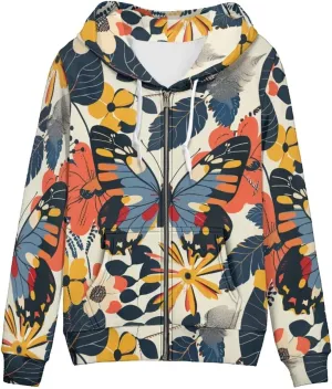 Women Hoodies with Full Zipper Oversized Streetwear Hoodie for Women Fall Winter Cozy Pullover Sweatshirt