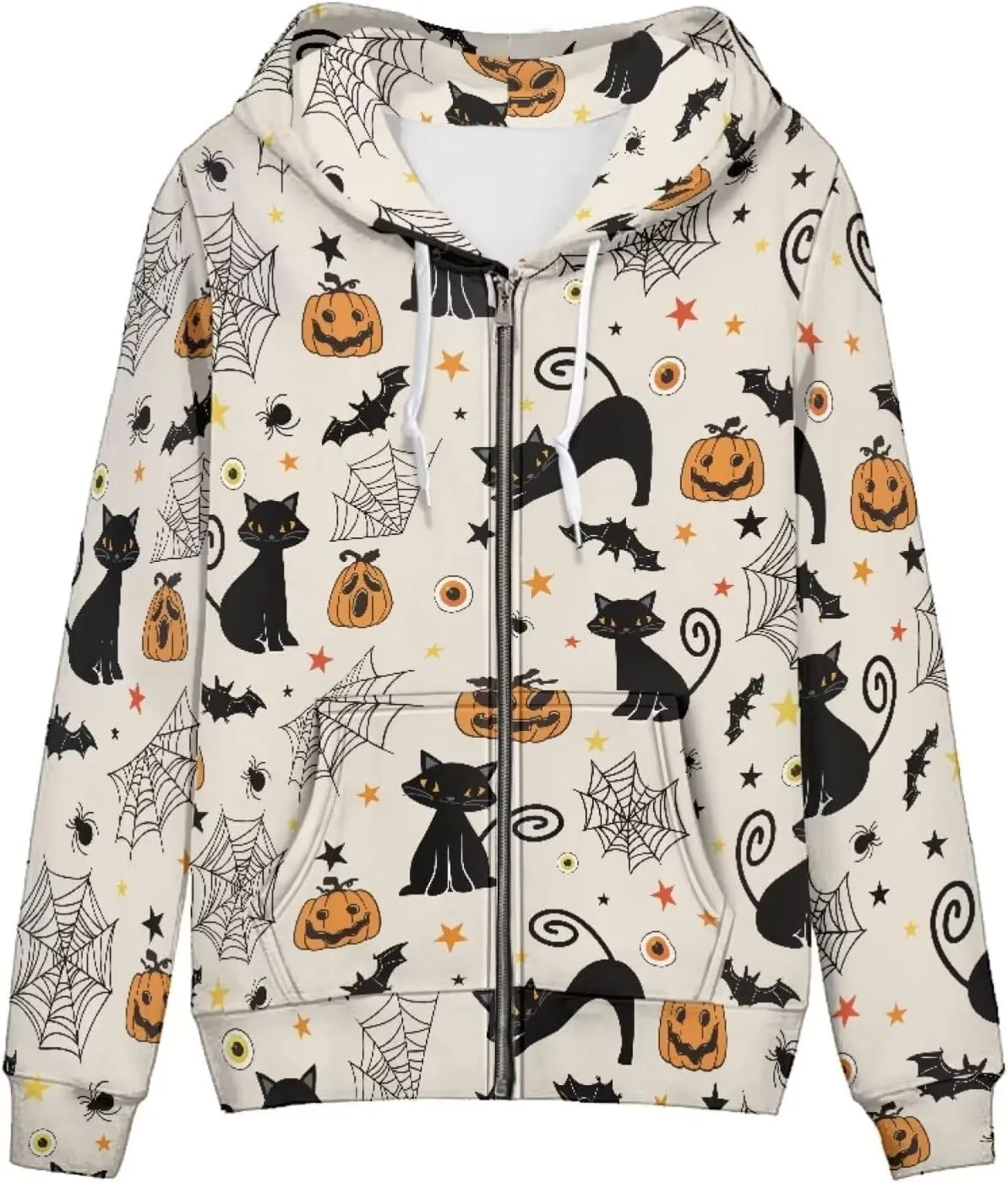 Women Hoodies with Full Zipper Oversized Streetwear Hoodie for Women Fall Winter Cozy Pullover Sweatshirt