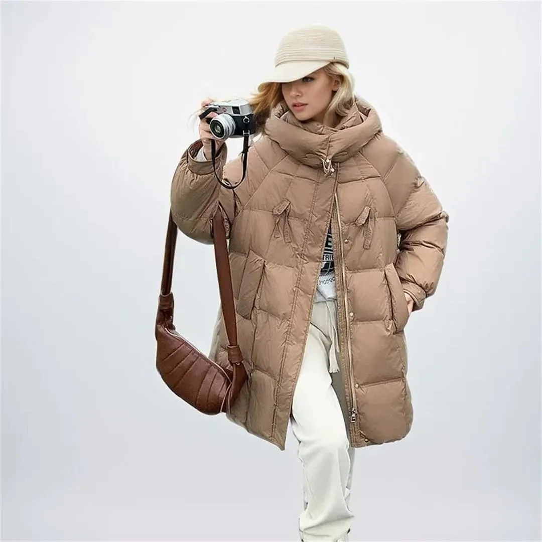 Women Short Winter Jacket Warm Hooded Down Cotton Casual Loose Outwear Korean Cotton-Padded Coat