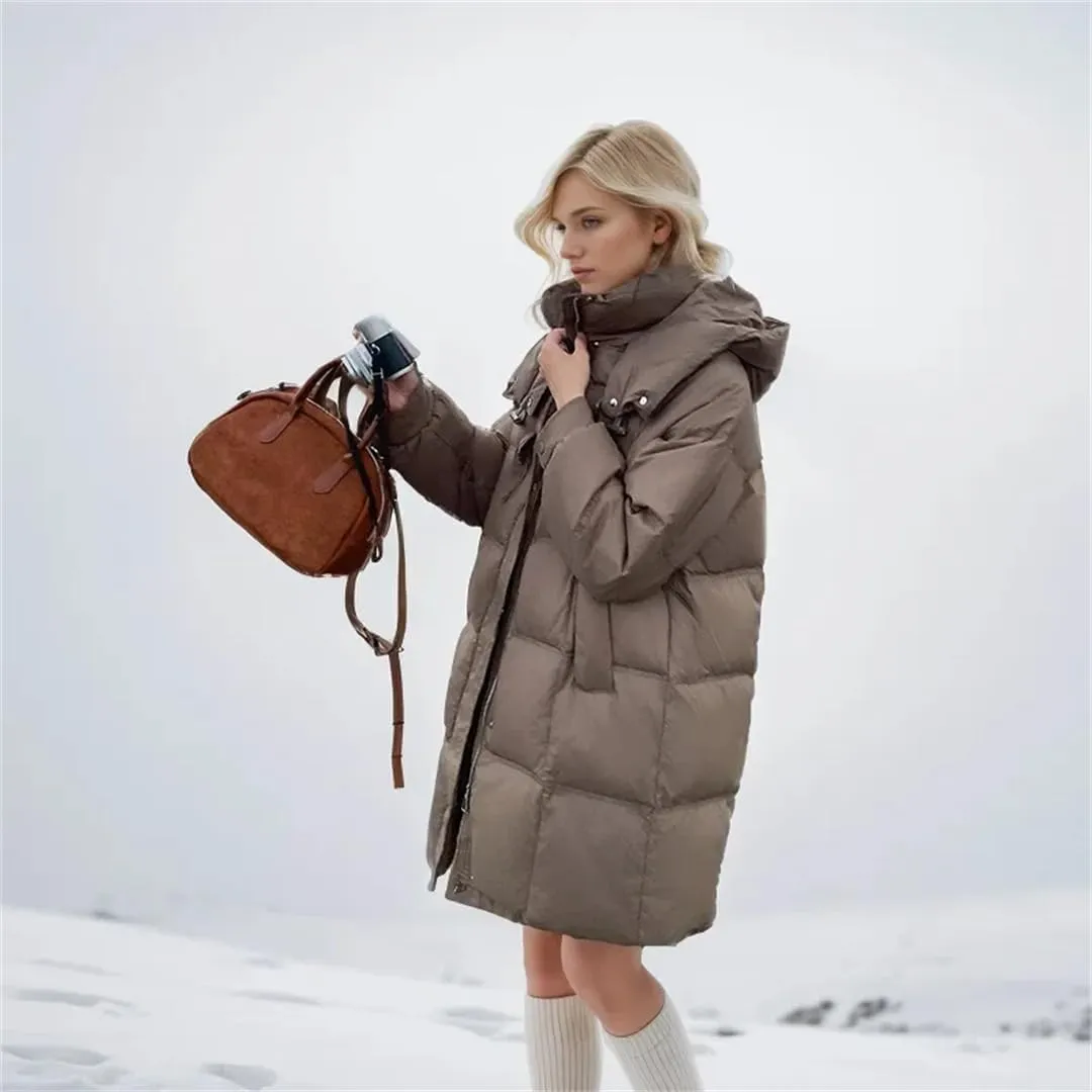 Women Short Winter Jacket Warm Hooded Down Cotton Casual Loose Outwear Korean Cotton-Padded Coat