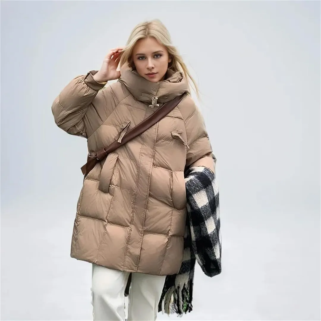 Women Short Winter Jacket Warm Hooded Down Cotton Casual Loose Outwear Korean Cotton-Padded Coat