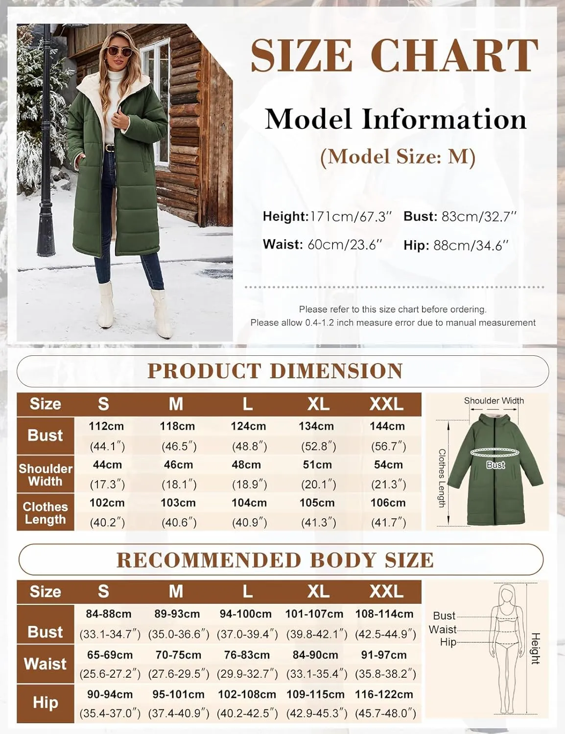 Women Winter Coats Fleece Long Coats Jackets Oversized Warm Down Jacket with Hood