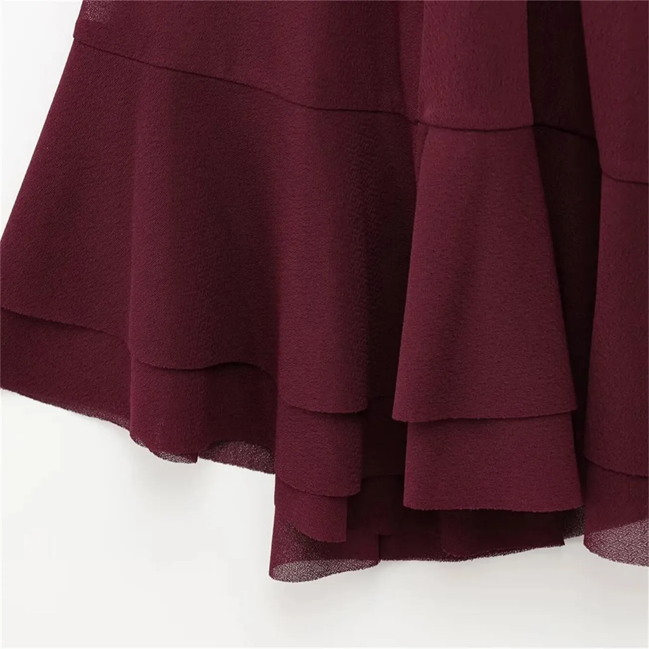 Women's Bow Layered Decorative Cloak Coat Solid Color Loose Spring Casual Top