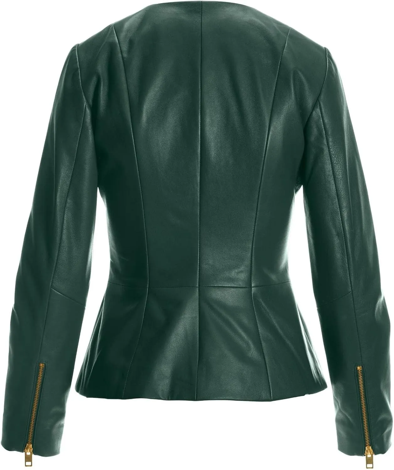 Womens Drowned Black Biker Lambskin Genuine Leather Jacket, Biker Jacket