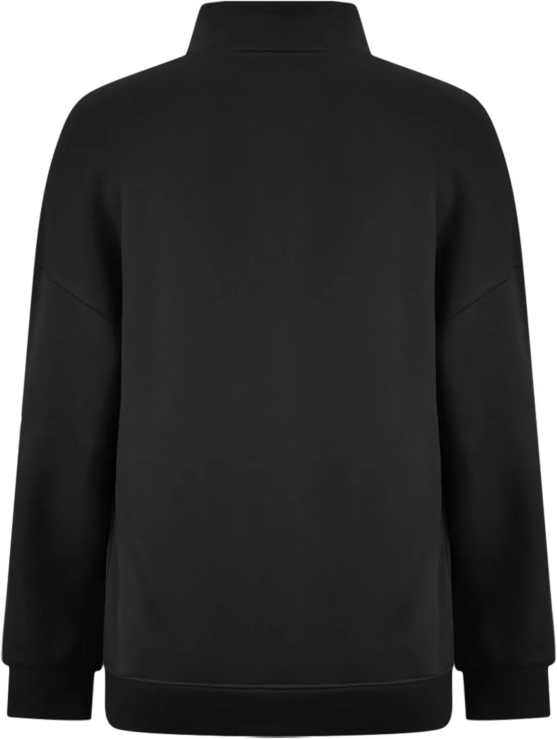 Women's Half Zip Sweatshirts Long Sleeve Drop Shoulder Pullover Casual Oversized Hoodies with Pocket