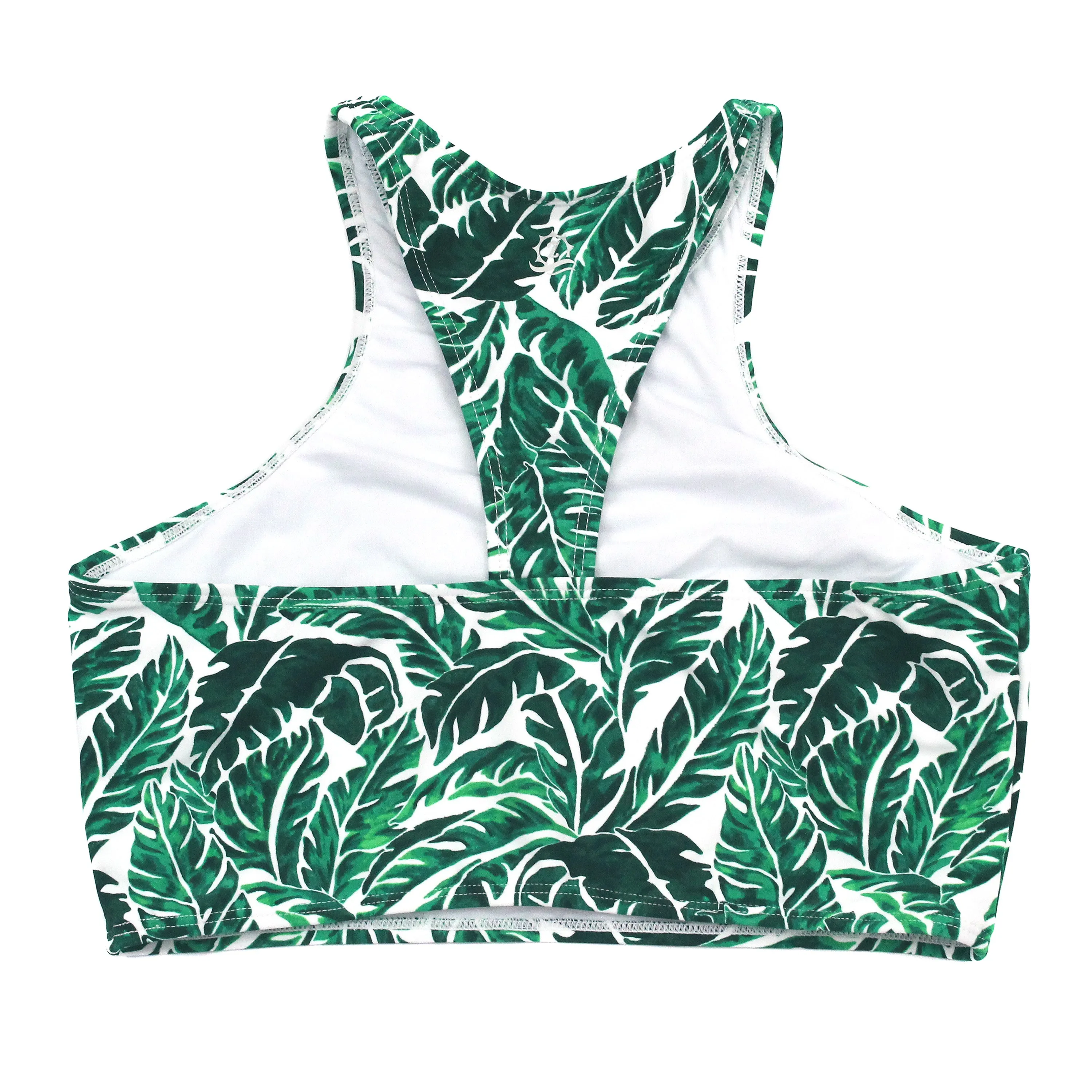 Women's Halter Bikini Top | "Palm Leaf"