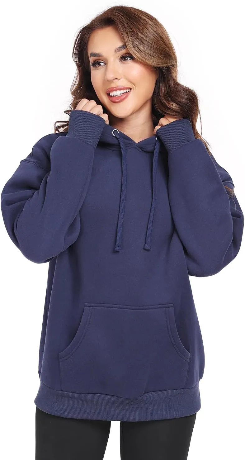 Womens Oversized Hoodies Fleece Sweatshirts Long Sleeve Casual Winter Clothes outfits Fall Pullover Sweaters