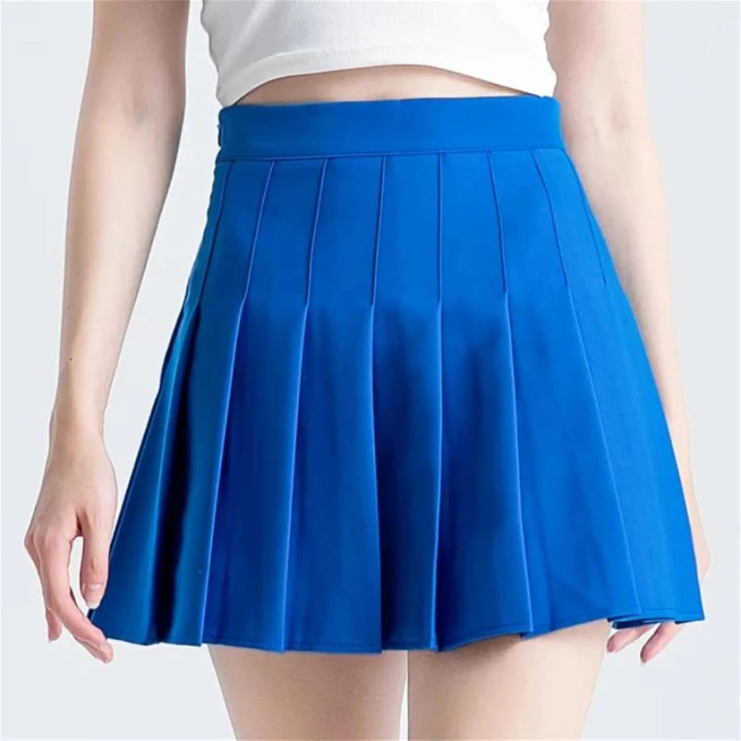 Women's Pleated Mini Skirt  High-Waisted Athletic Skort for Tennis Golf Running and Casual
