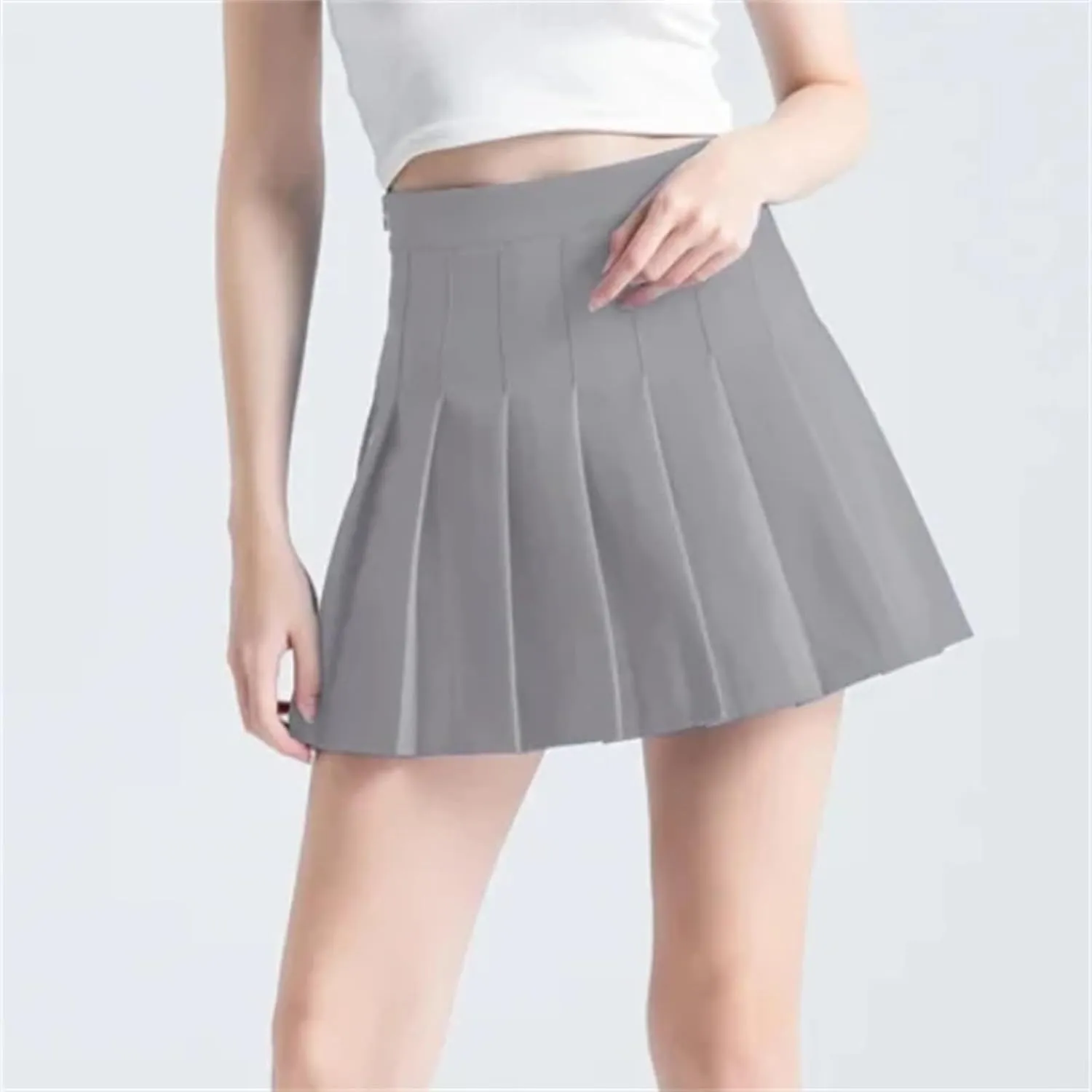 Women's Pleated Mini Skirt  High-Waisted Athletic Skort for Tennis Golf Running and Casual
