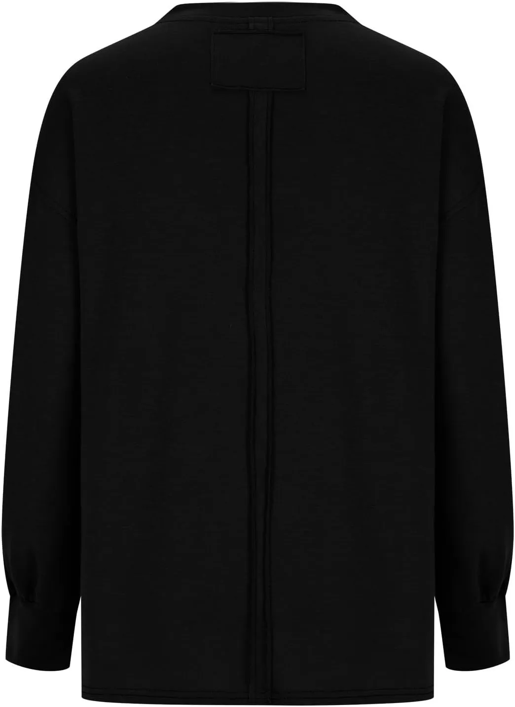 Womens Sweatshirts 2024 Casual Fall Tops Crewneck Long Sleeve Shirts Dropped Shoulder Loose Fit Basic T Shirts