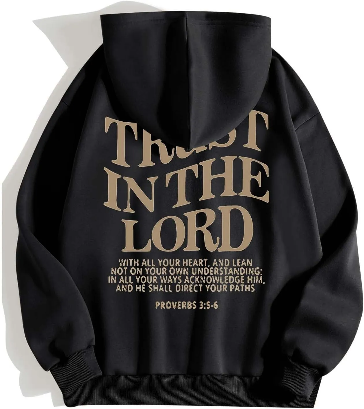 Women's Trust In The Lord Full Zip Up Christian Hoodies Comfort Fleece Lined Aesthetic with Hood Jackets 2024 Jesus