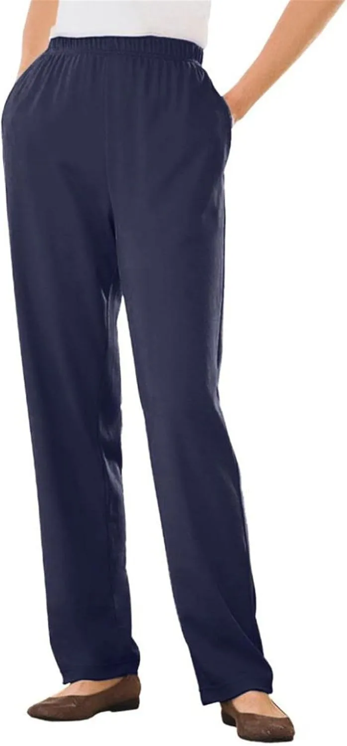Womens Work Casual Trousers 2025 Trendy Solid Color Straight Leg Pants Going Out Beach Playing Cozy Lounge Sweatpants