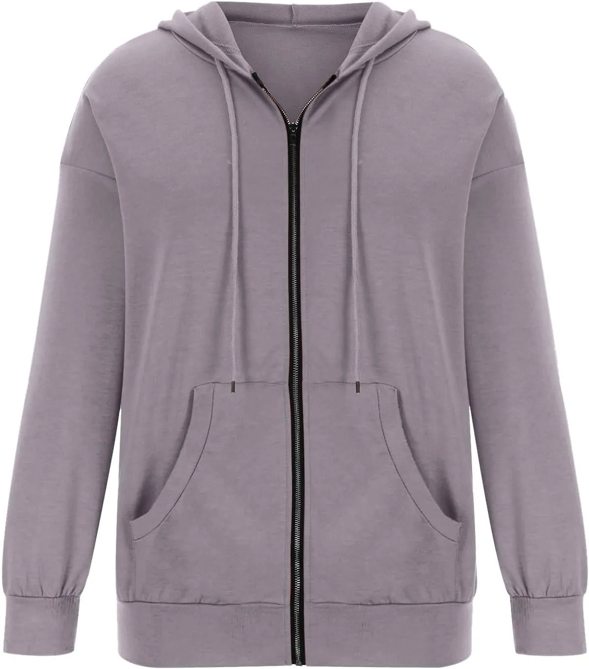 Womens Zip Up Hoodies Long Sleeve Sweatshirts Fall Outfits Oversized Sweaters Casual Fashion Y2K Jackets Pockets