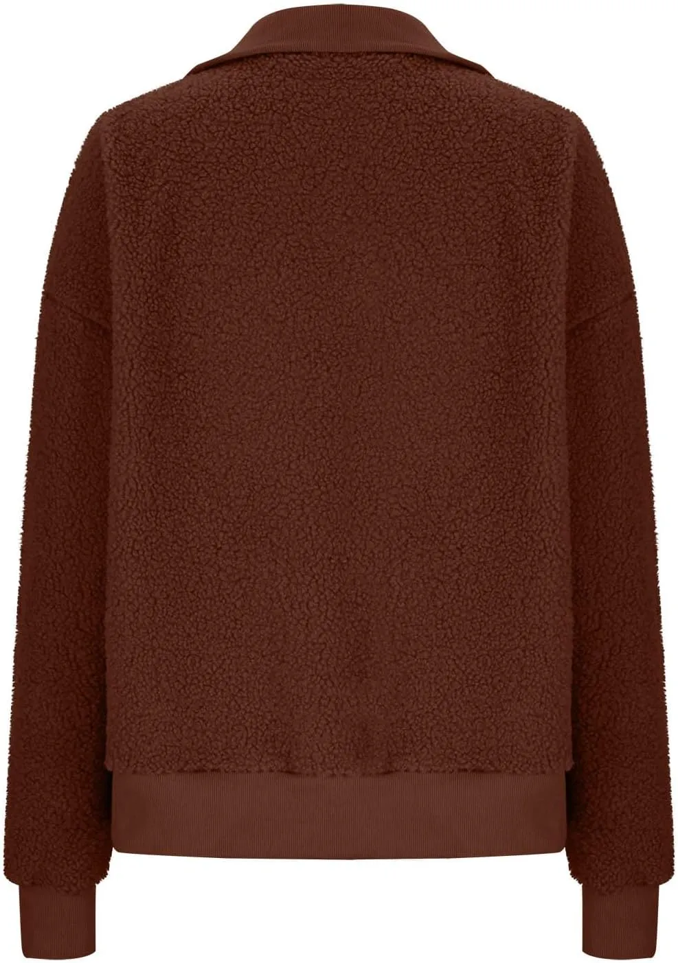 Women's Zip Up Sweatshirt Sherpa Fuzzy Fleece Hoodies Cozy Pullover Soft Sweaters Tops 2024 Fall Trendy Clothes