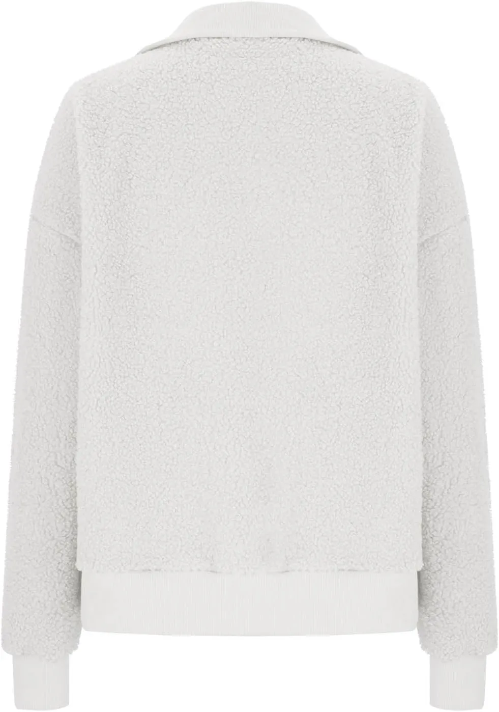 Women's Zip Up Sweatshirt Sherpa Fuzzy Fleece Hoodies Cozy Pullover Soft Sweaters Tops 2024 Fall Trendy Clothes