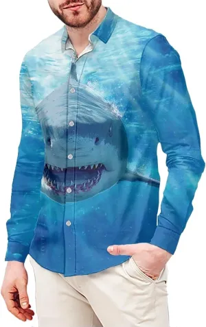 Xhuibop Mens Casual Button Down Shirts Long Sleeve Autumn Clothing Outfits Tops