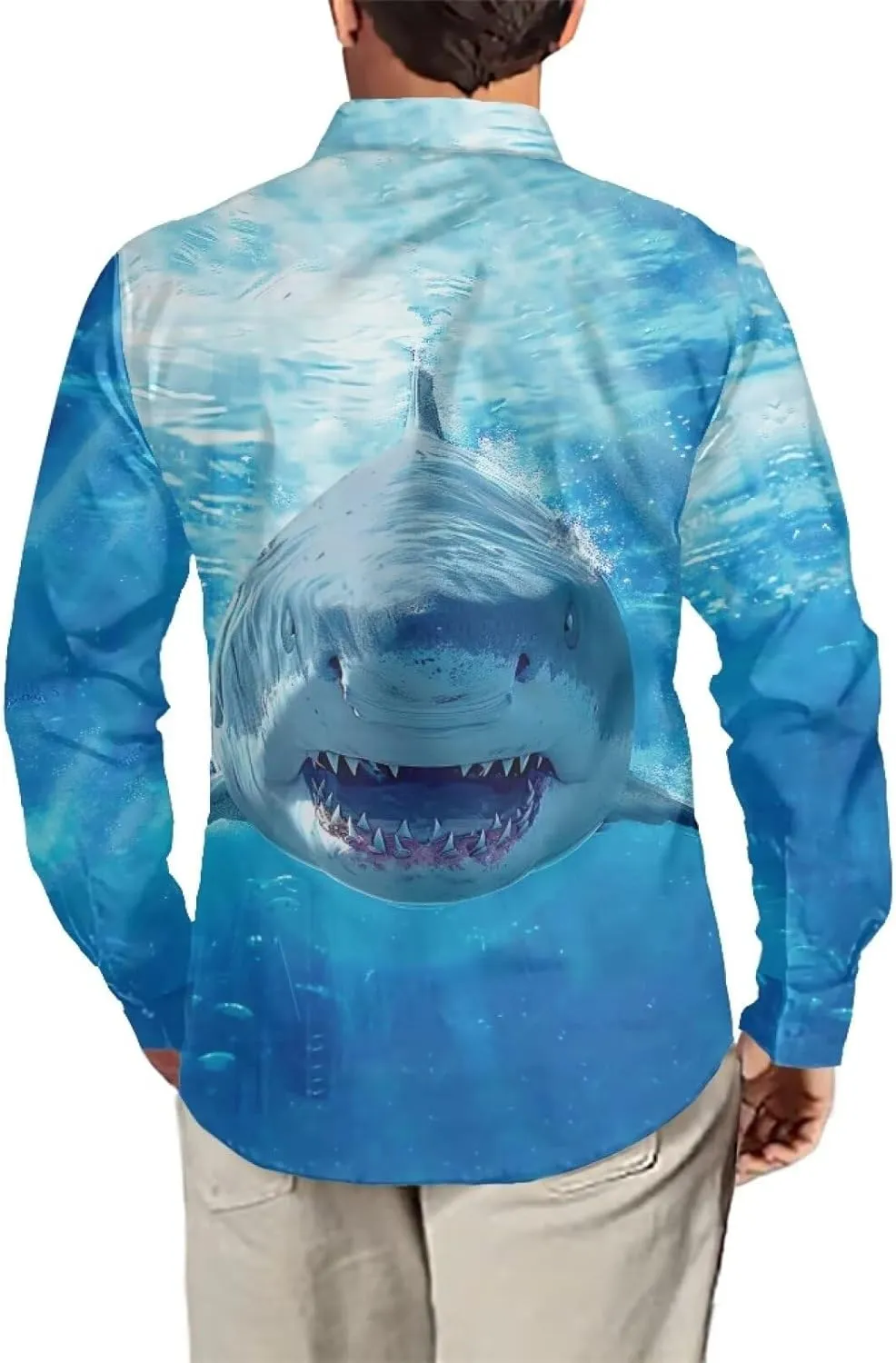 Xhuibop Mens Casual Button Down Shirts Long Sleeve Autumn Clothing Outfits Tops