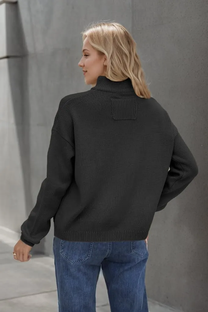 YKR Chunky Cardigan Sweaters for Women Trendy Button Up Casual Loose Knit Sweater Tops with Pockets