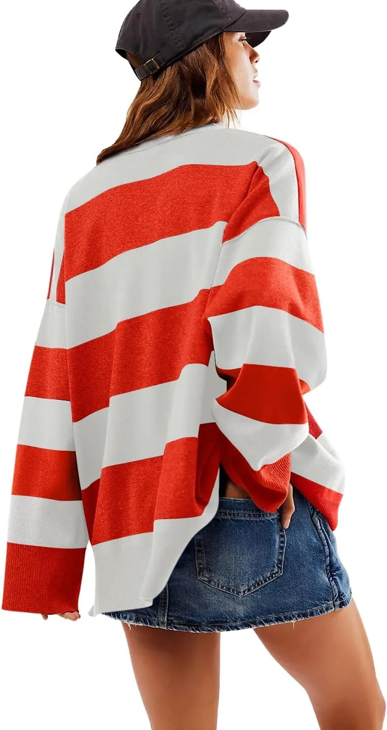 Yousify Oversized Womens Sweaters Fall 2024 Half Zipper Turtleneck Sweater Long Sleeve Tops S-2XL